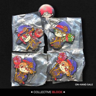 Twisted Wonderland Heartslabyul [Riddle, Trey, Ace] Birthday Bloom Rubber Keychain