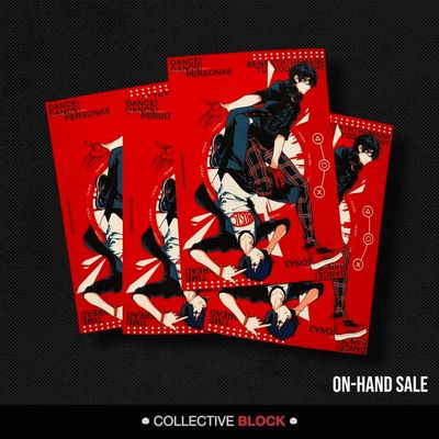 Persona [3, 5] Protagonists Dance Dance Fanmade Postcard