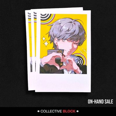 Persona Series [4, 5] Protagonists Fanmade Polaroid and Stickers