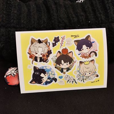 Love and Deepspace [Xavier, Rafayel, Zayne, Sylus, Caleb] Chibi Creatures Assorted Netprint