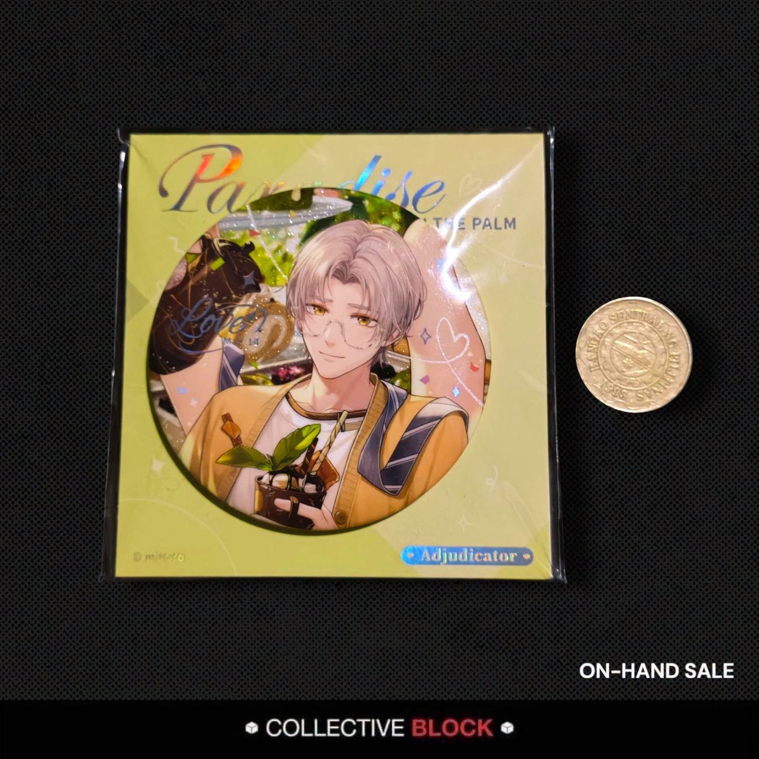 Tear of Themis Vyn Paradise in the Palm Can Badge