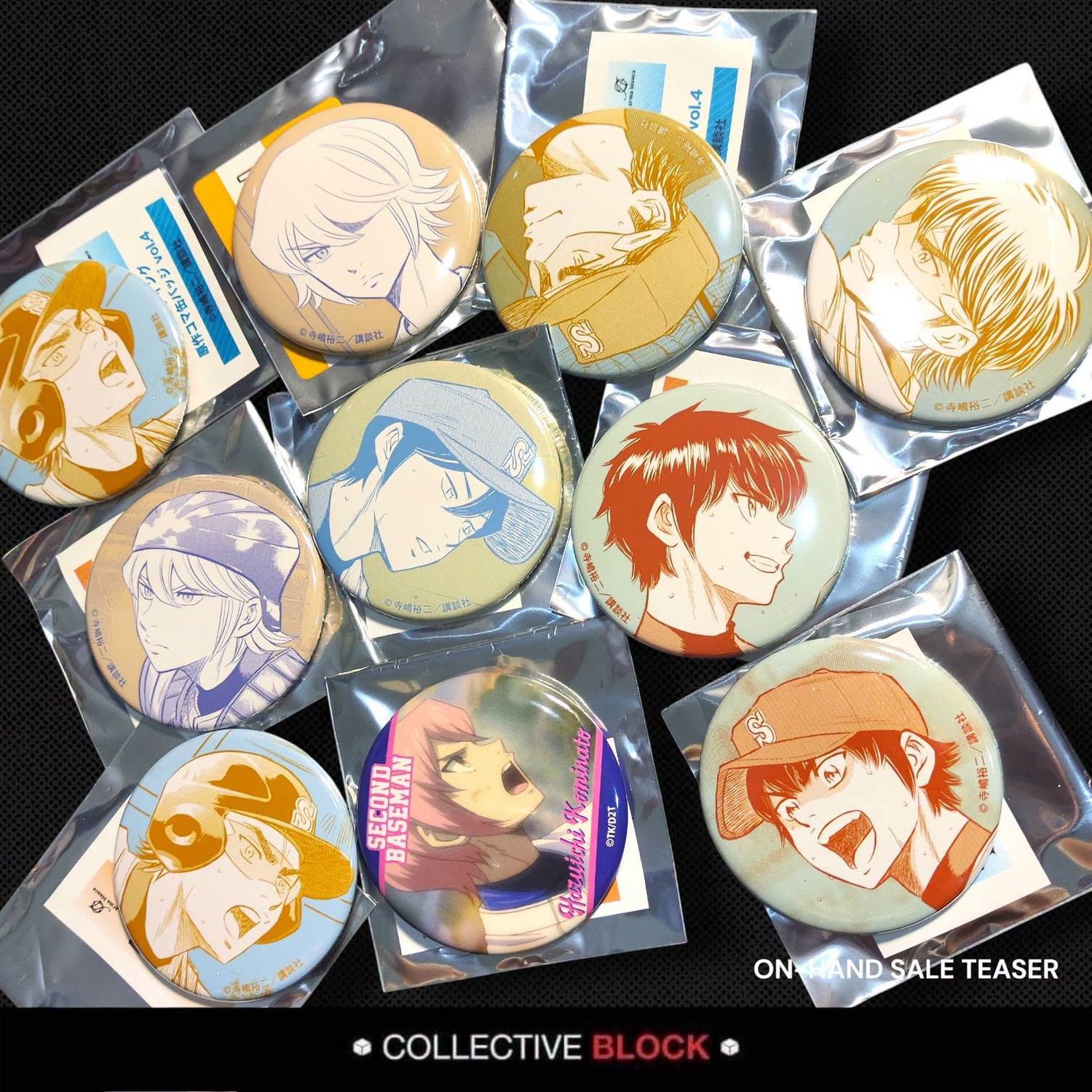 Ace of Diamond Act II Assorted Can Badge