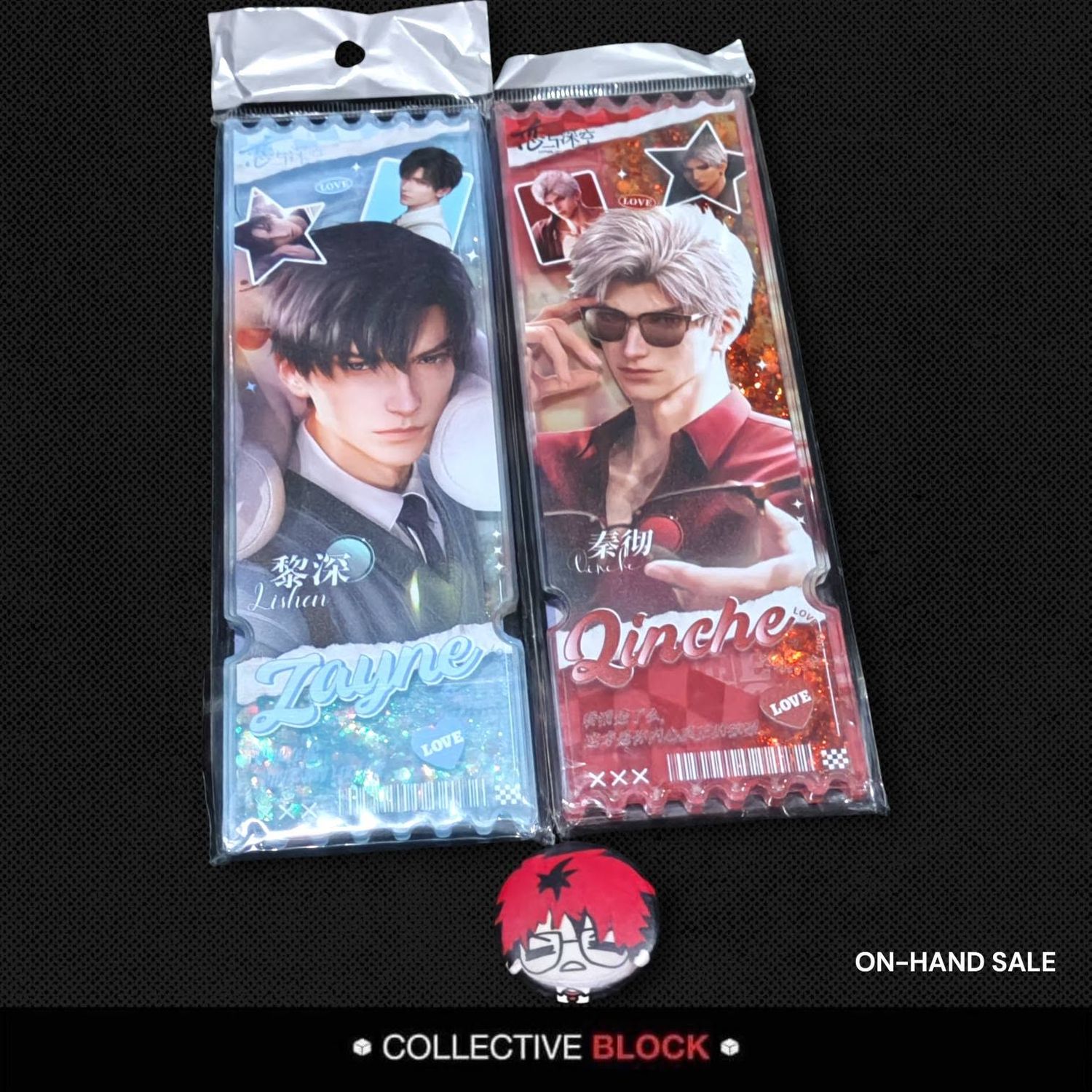 Love and Deepspace [Zayne &amp; Sylus] Fanmade Acrylic Ticket