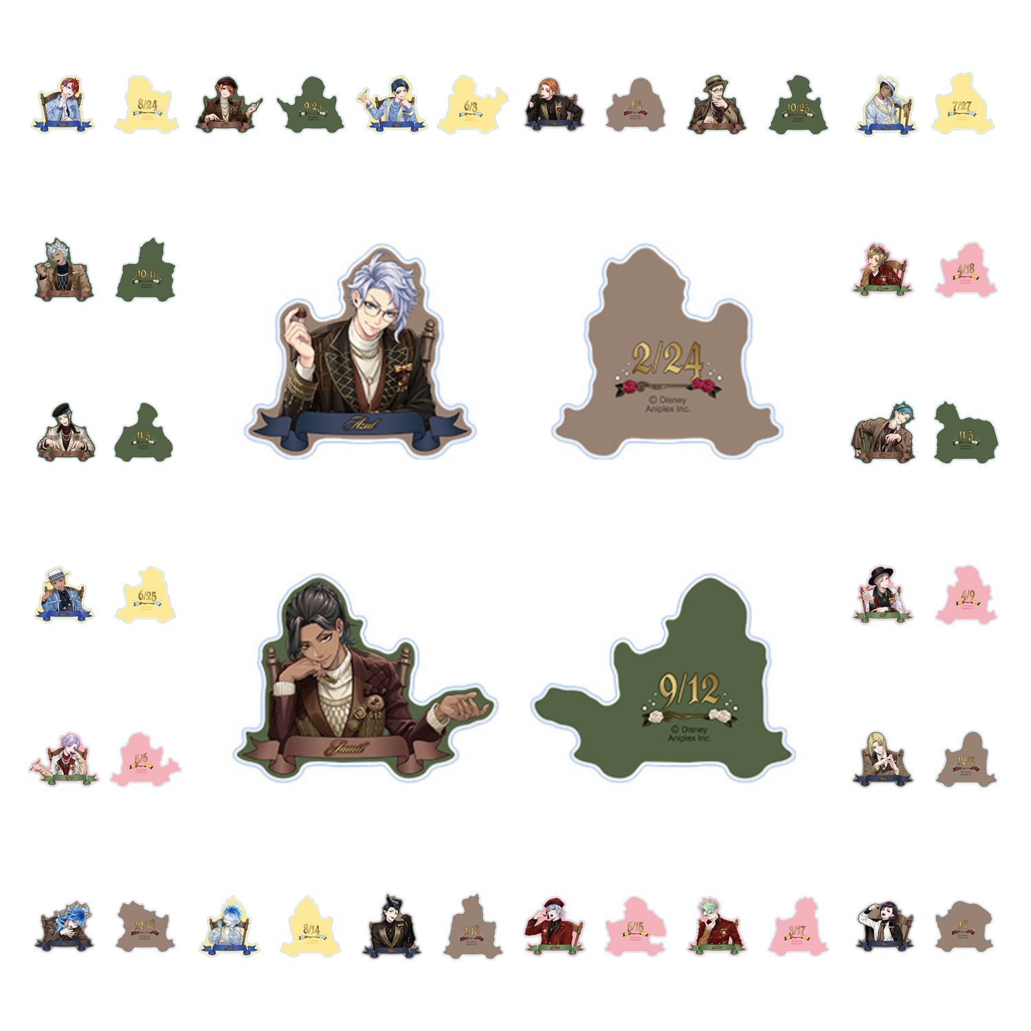 [Pre-Order] Twisted Wonderland Twisted Wonderland La Bonbonnière ver. Acrylic Clip (7 cm)