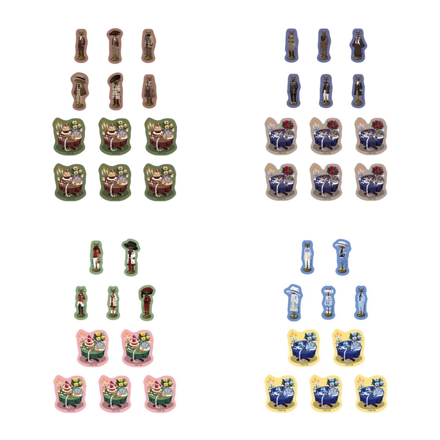 [Pre-Order] Twisted Wonderland La Bonbonnière ver. Die-Cut Paper Sticker Set (5 cm)