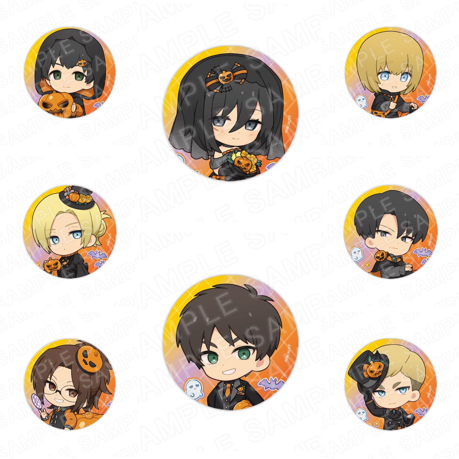 [Pre-Order] Attack on Titan Pumpkin Ver. Can Badge (56 mm)