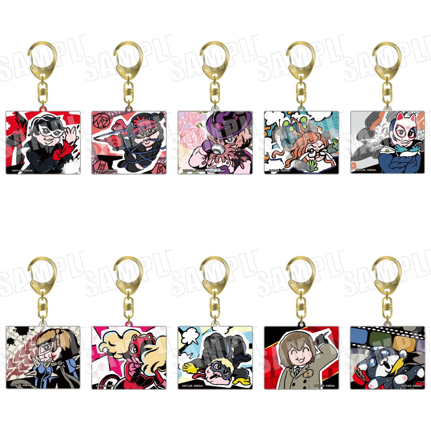 [Pre-Order] Persona 5 x Kawaisouni Collab Acrylic Keychain (6 cm)