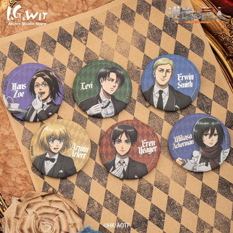 [Pre-Order] Attack on Titan Noble Duties Blind Box Can Badge (58 mm)