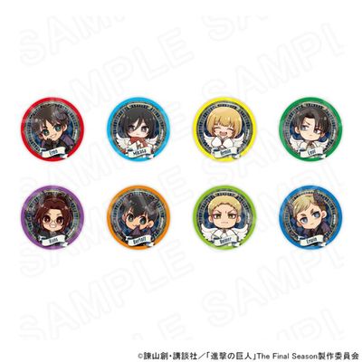 [Pre-Order] Attack on Titan Angel and Demon Ver. Blind Box Chibi Can Badge (56 mm)