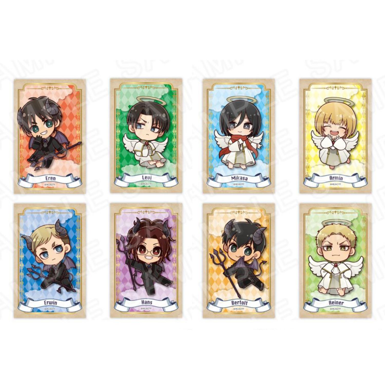 [Pre-Order] Attack on Titan Angel and Demon Ver. Blind Box Chibi  Card Set (5.4 x 8.6 cm)