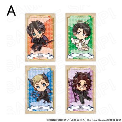 [Pre-Order] Attack on Titan Angel and Demon Ver. Chibi Card Set (5.4 x 8.6 cm)