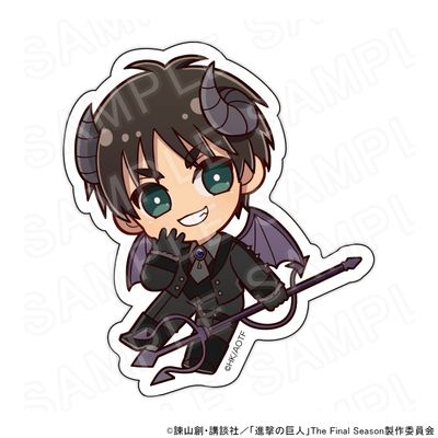 [Pre-Order] Attack on Titan Angel and Demon Ver. Chibi Stickers (7 cm)