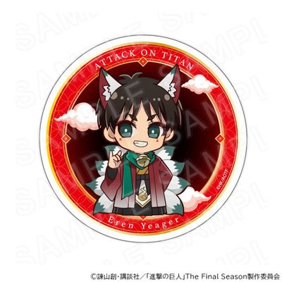 [Pre-Order] Attack on Titan Halloween Ver. Chibi Acrylic Coaster (9 cm)