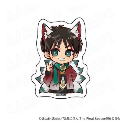 [Pre-Order] Attack on Titan Halloween Ver. Chibi Sticker (7 cm)