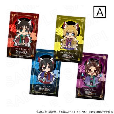 [Pre-Order] Attack on Titan Halloween Ver. Chibi Card Set (5.4 x 8.6 cm)