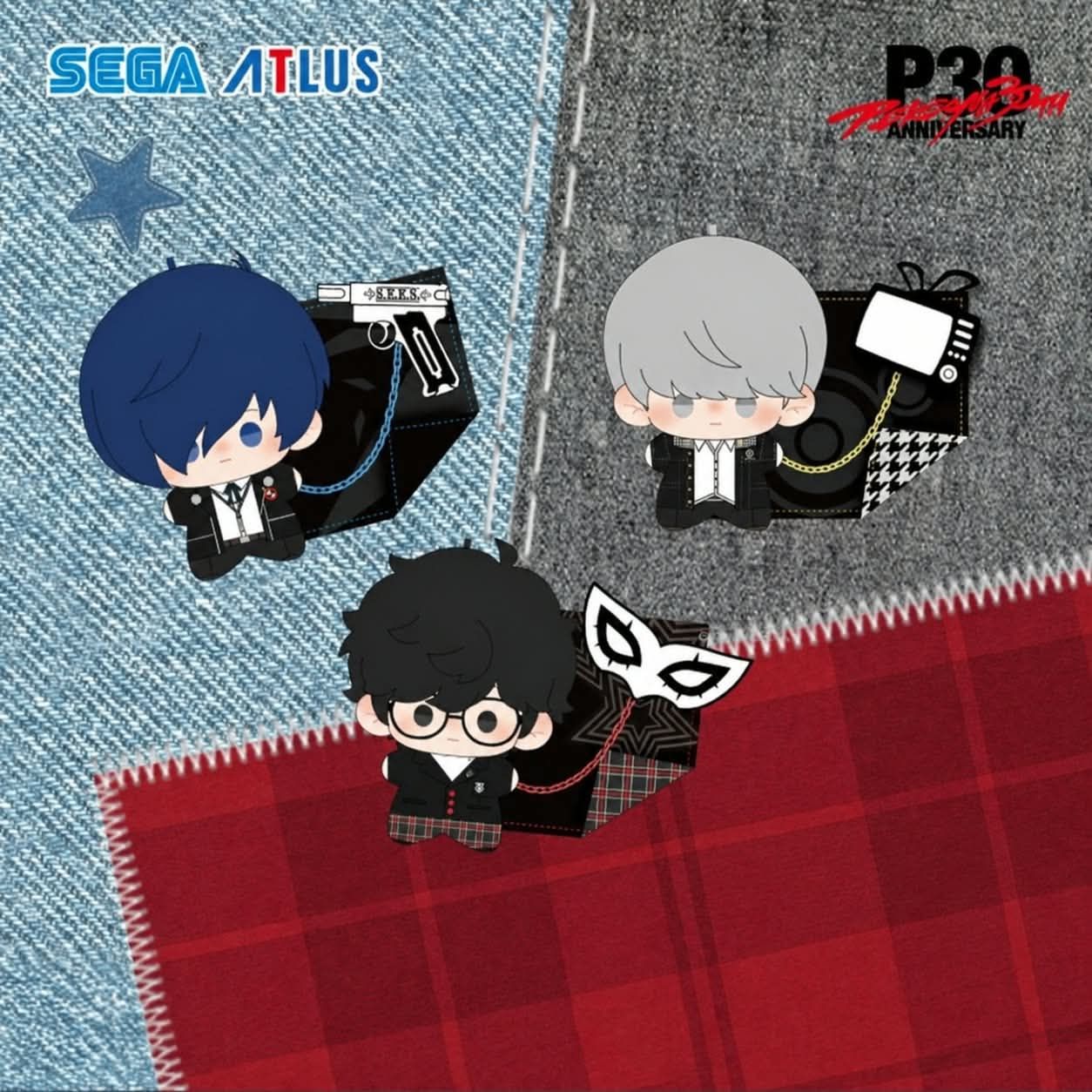 [Pre-Order] SEGA Persona 30th Anniversary – Protagonist Version Plush ID Card Holder