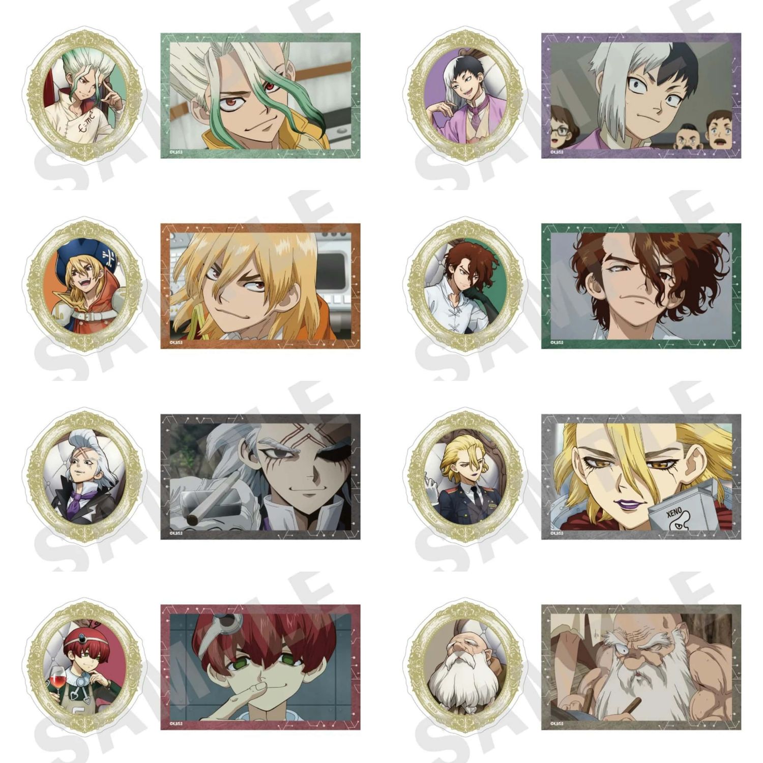 [Pre-Order] Dr. Stone Bako POP UP Character Sticker Set (6 cm)