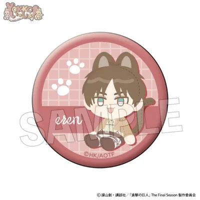 [Pre-Order] Attack on Titan YOKKO Issho! Series Can Badge (56 mm)