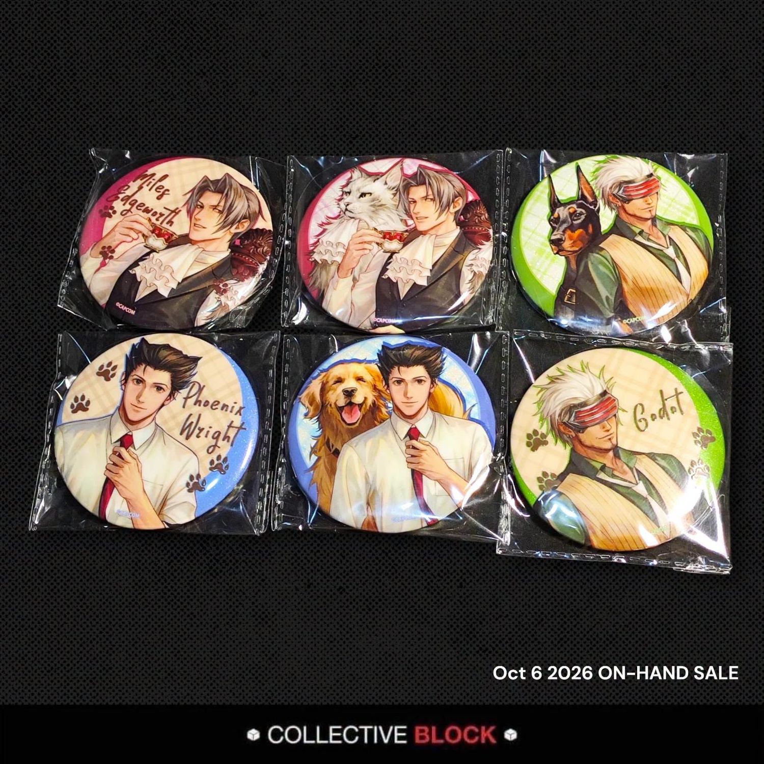 Ace Attorney Animal Series Character Can Badge (75 mm)