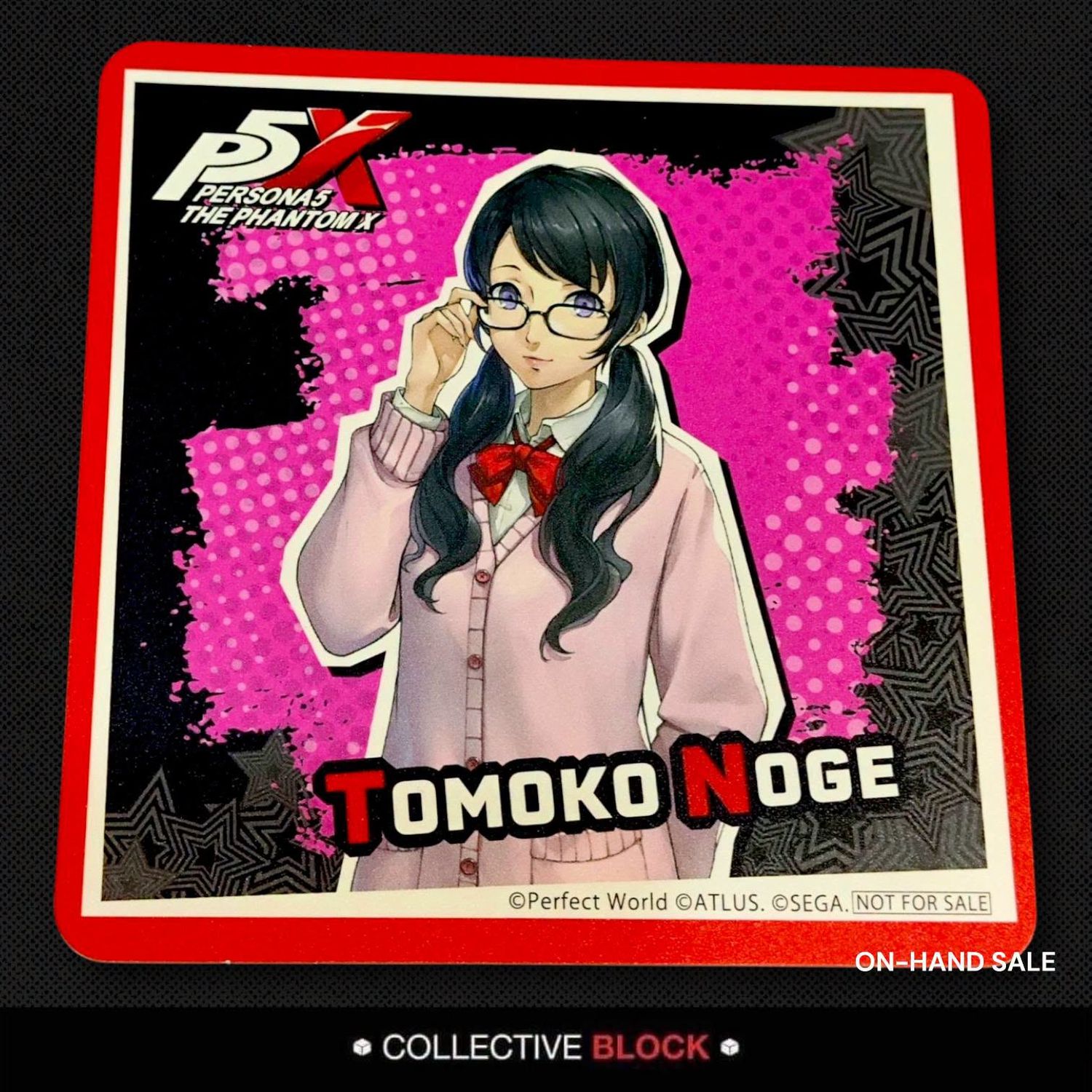 Persona 5: The Phantom X Tomoko Noge Paper Coaster