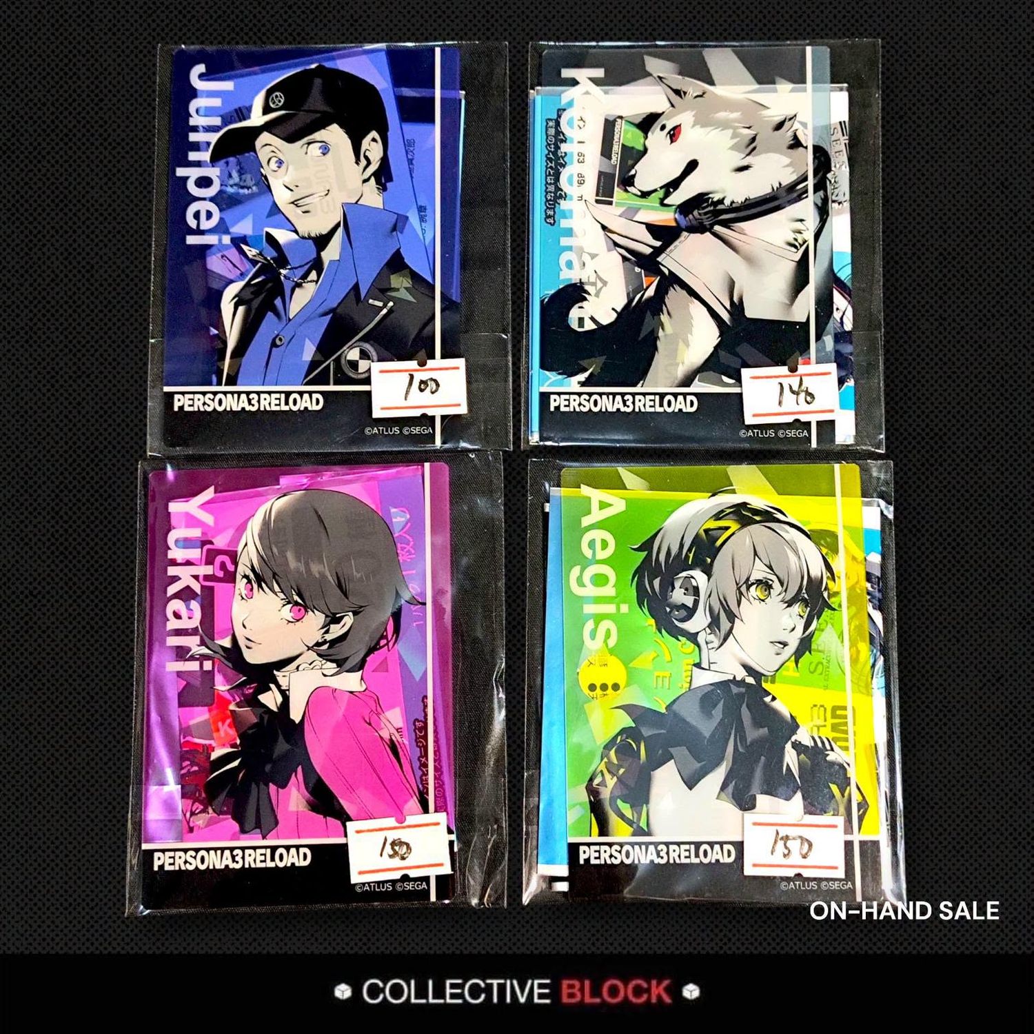 Persona 3 [Junpei, Koromaru, Yukari, Aigis] Assorted Clear Card