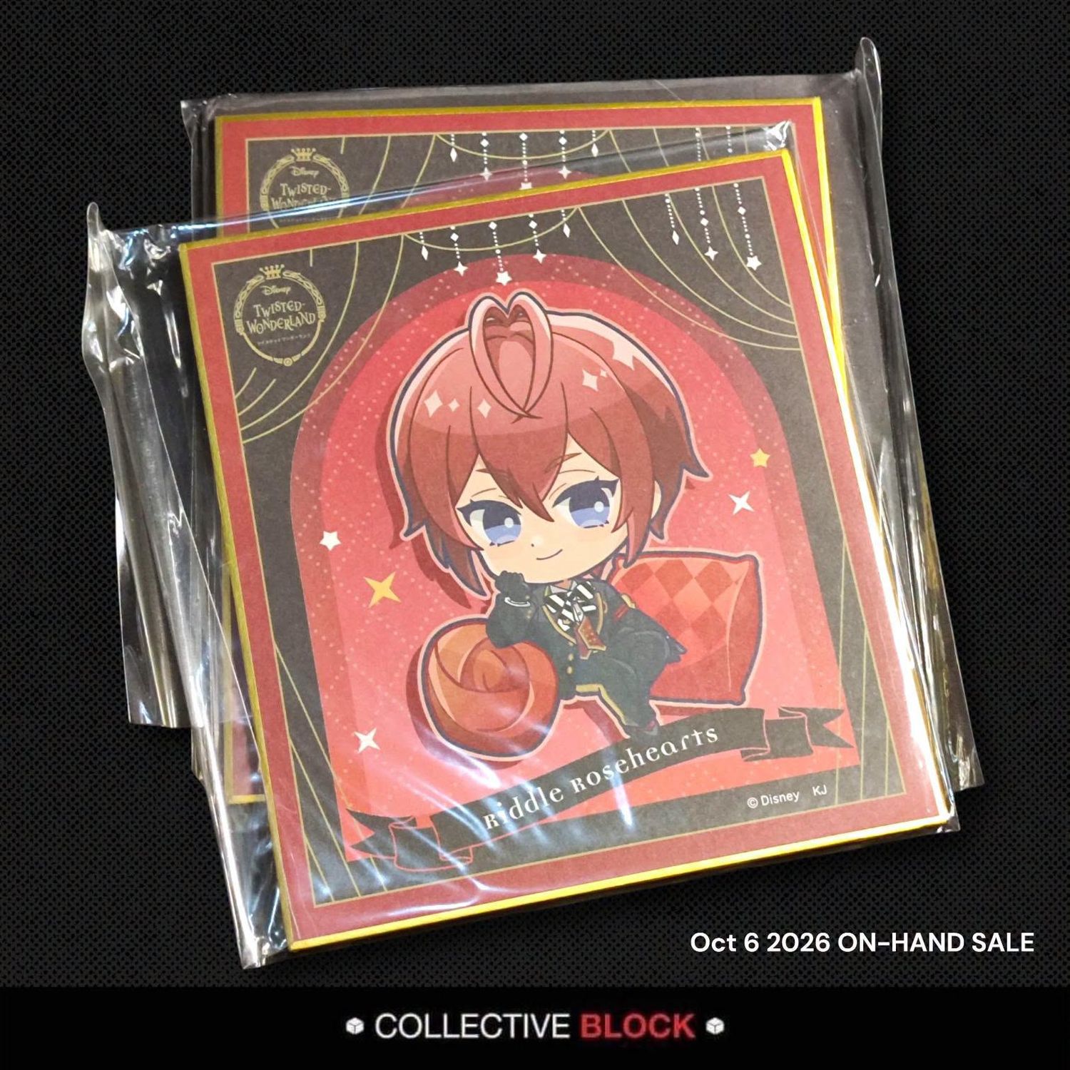 Twisted Wonderland Heartslabyul [Deuce &amp; Riddle] Chibi Cushion Shikishi