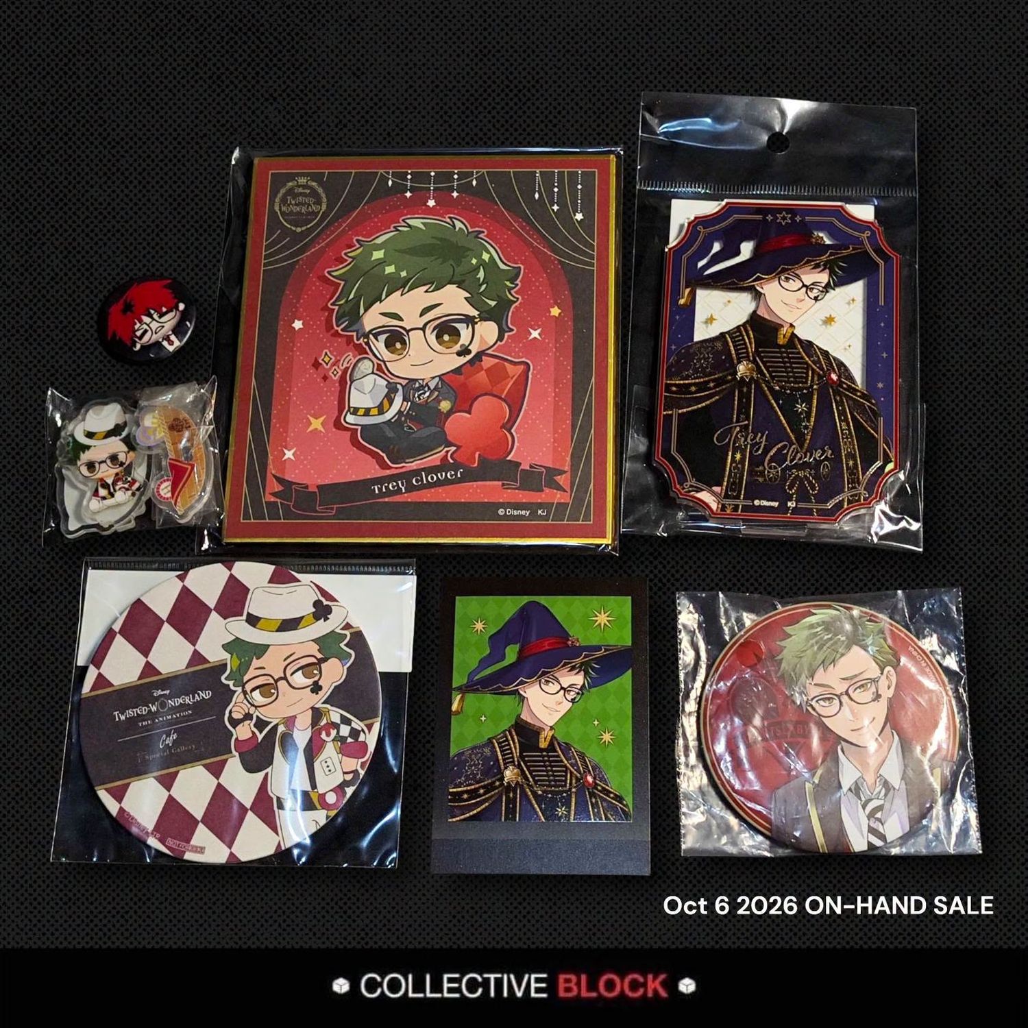 Twisted Wonderland Heartslabyul Trey Clover Assorted Merch