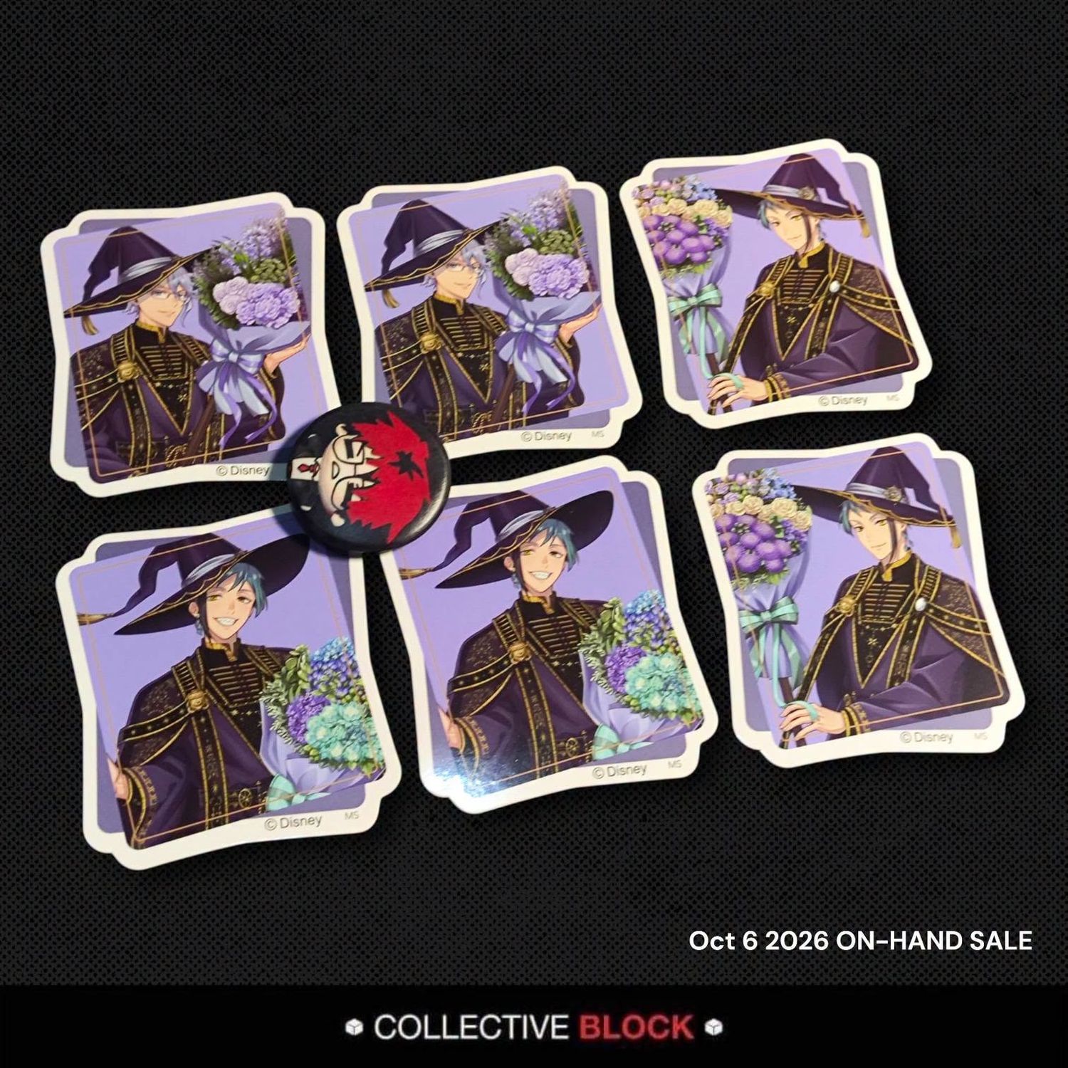 Twisted Wonderland Octavinelle [Azul, Floyd &amp; Jade] Birthday Bloom Stickers