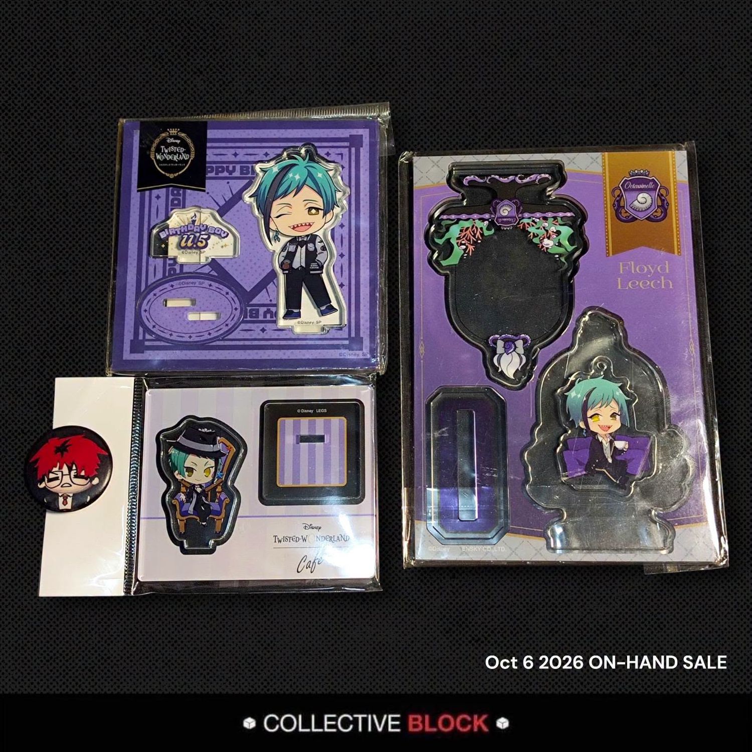 Twisted Wonderland Octavinelle [Floyd &amp; Jade] Assorted Acrylic Merch