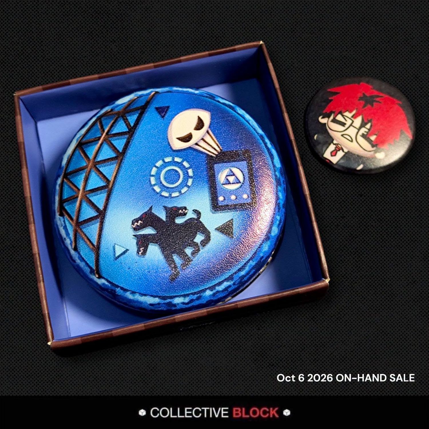 Twisted Wonderland Ignihyde Valentine's Leather Macaron Mirror