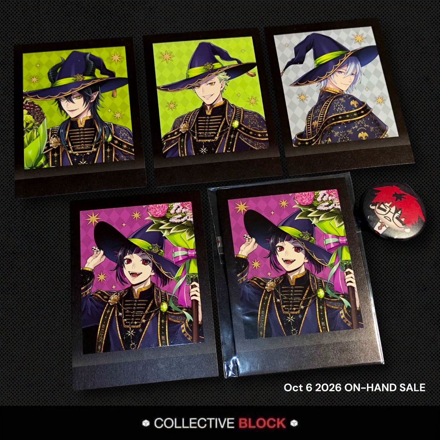 Twisted Wonderland Diasomnia [Malleus, Lilia, Silver &amp; Sebek] Birthday Bloom Polaroid