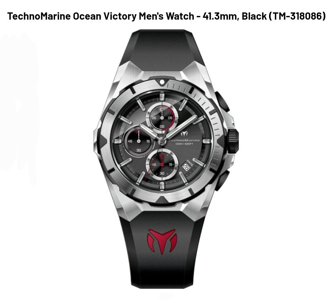 TechnoMarine Ocean Victory Men's Watch - 41.3mm, Black TechnoMarine Ocean Victory Men's Watch - 41.3mm, Black