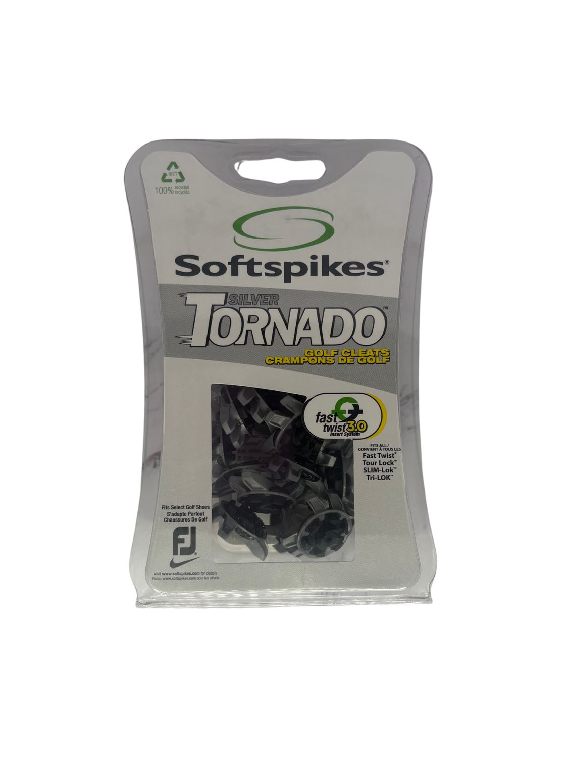 Softspikes Silver Tornado Golf Cleats