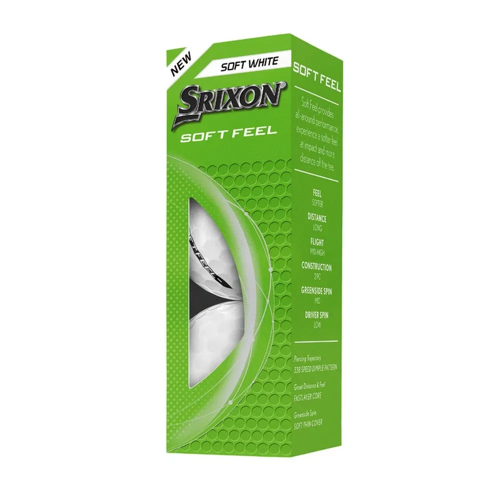2024 Srixon Soft Feel White Sleeve