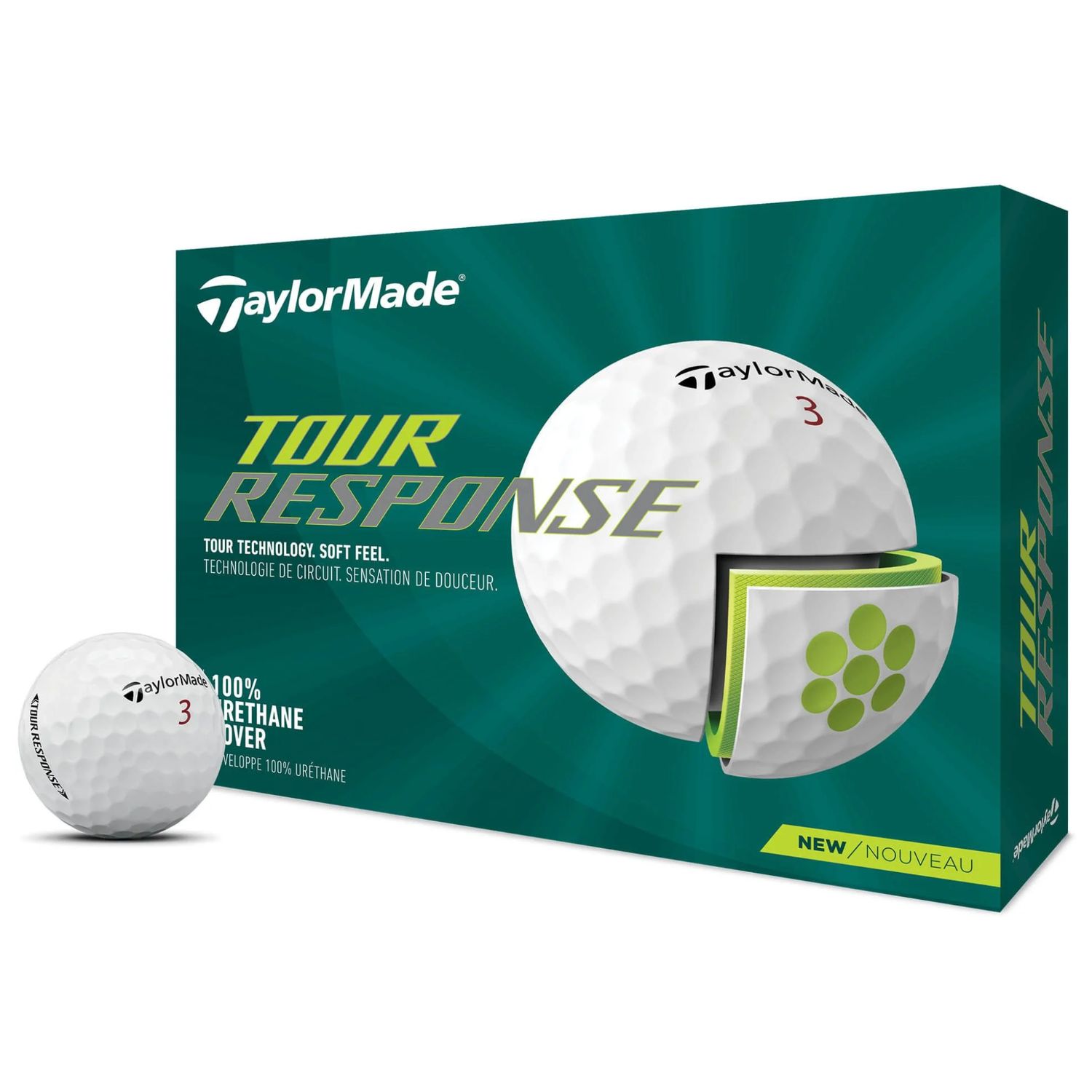 2024 Taylormade Tour Response White Dozen