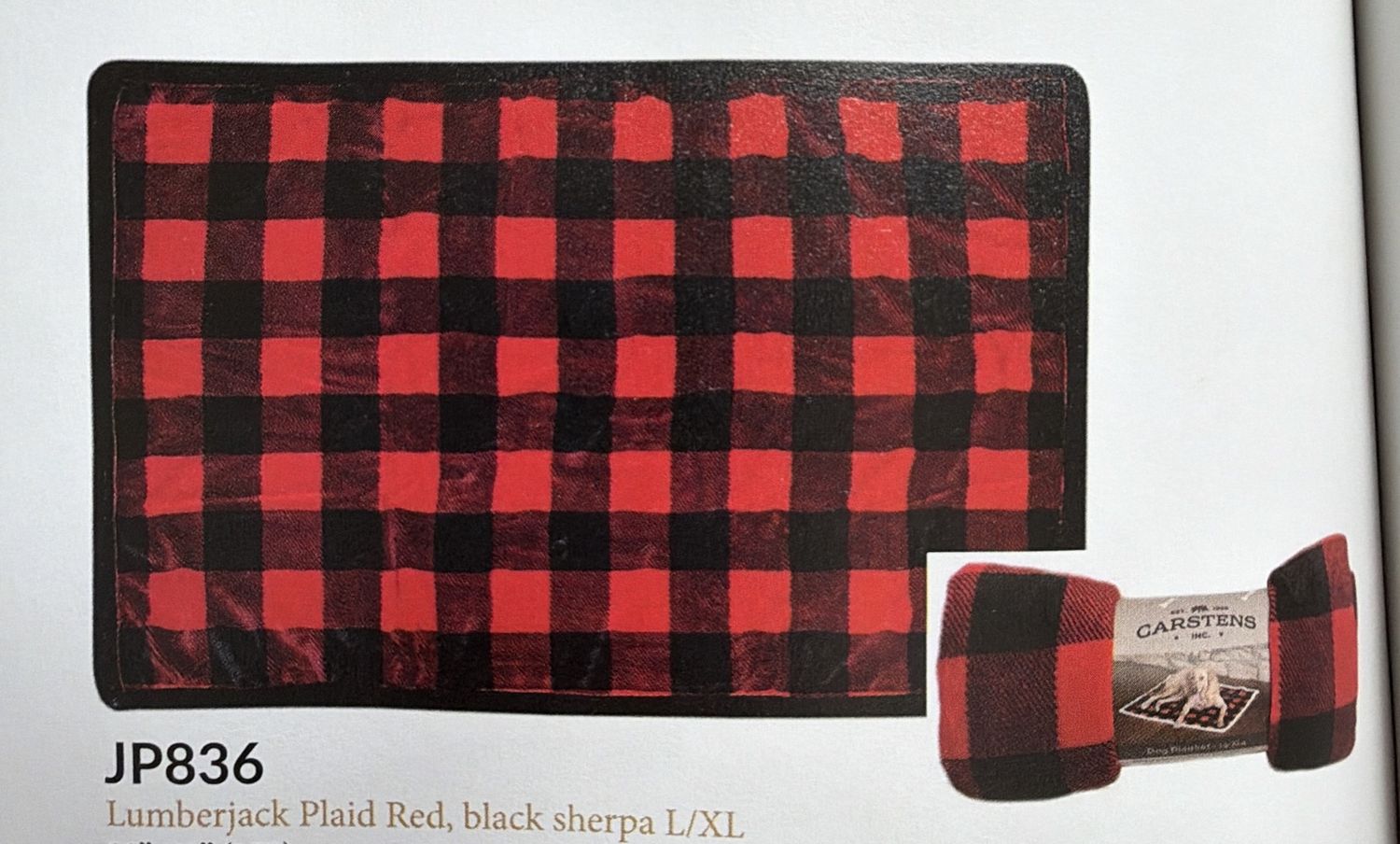 Plaid Dog Bed