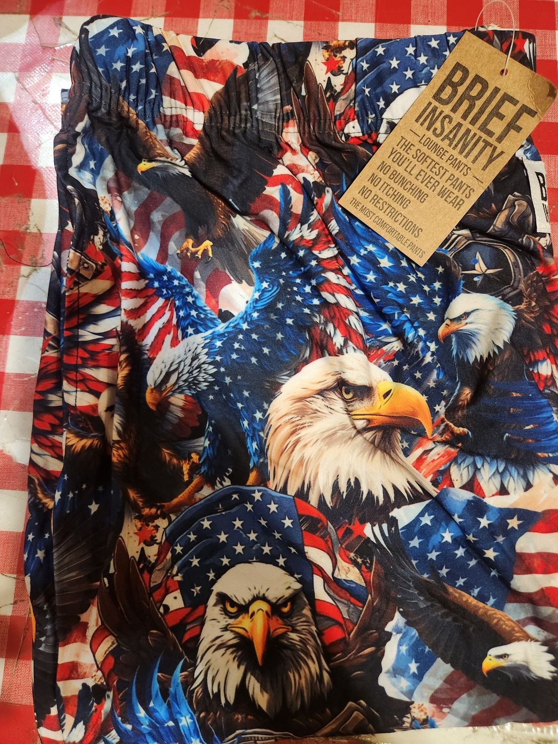 Eagle Had Flag USA -MED
