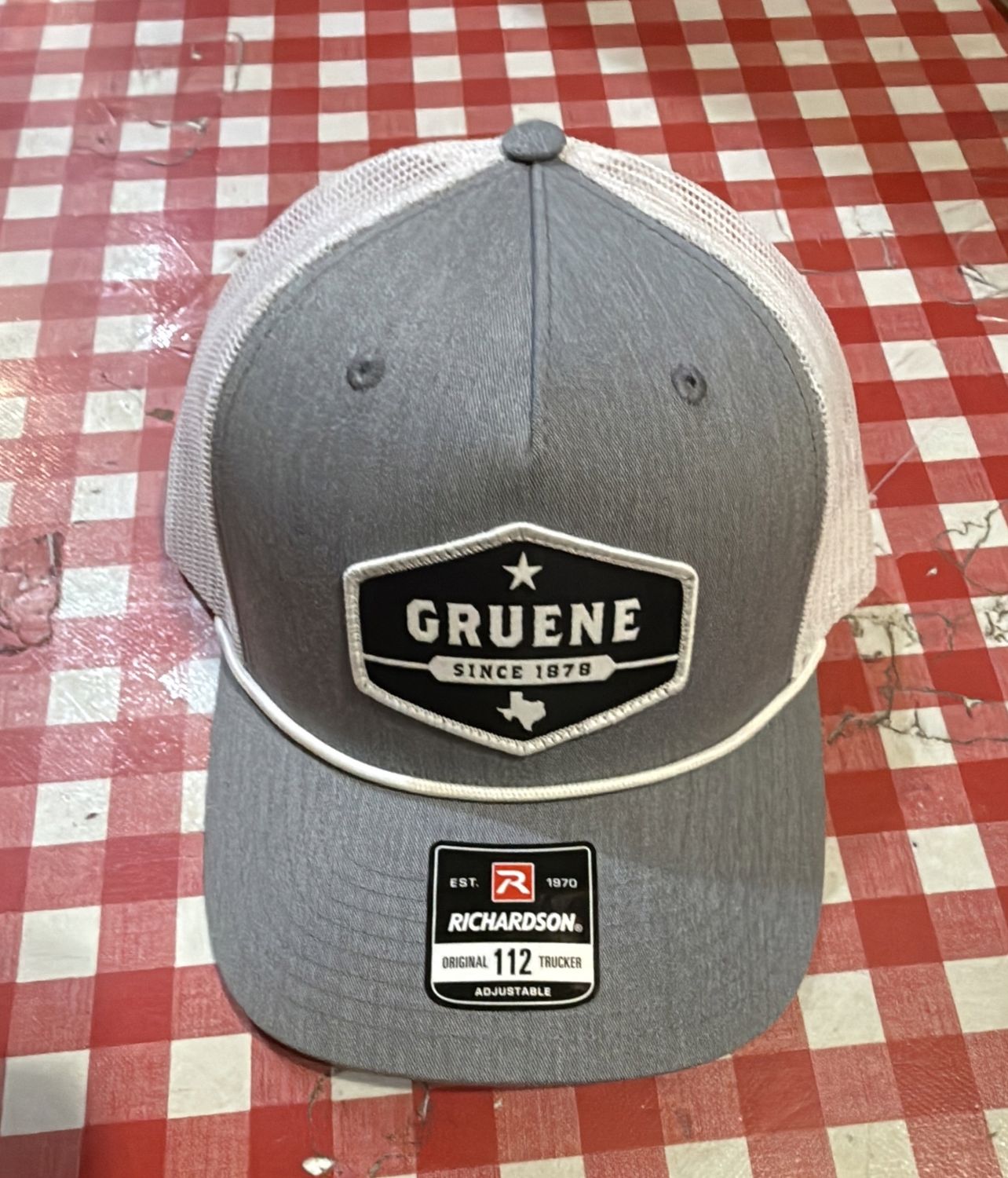 Solid Gray w/ white rope