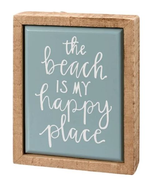 Beach Happy Place Box Sign/113432/8