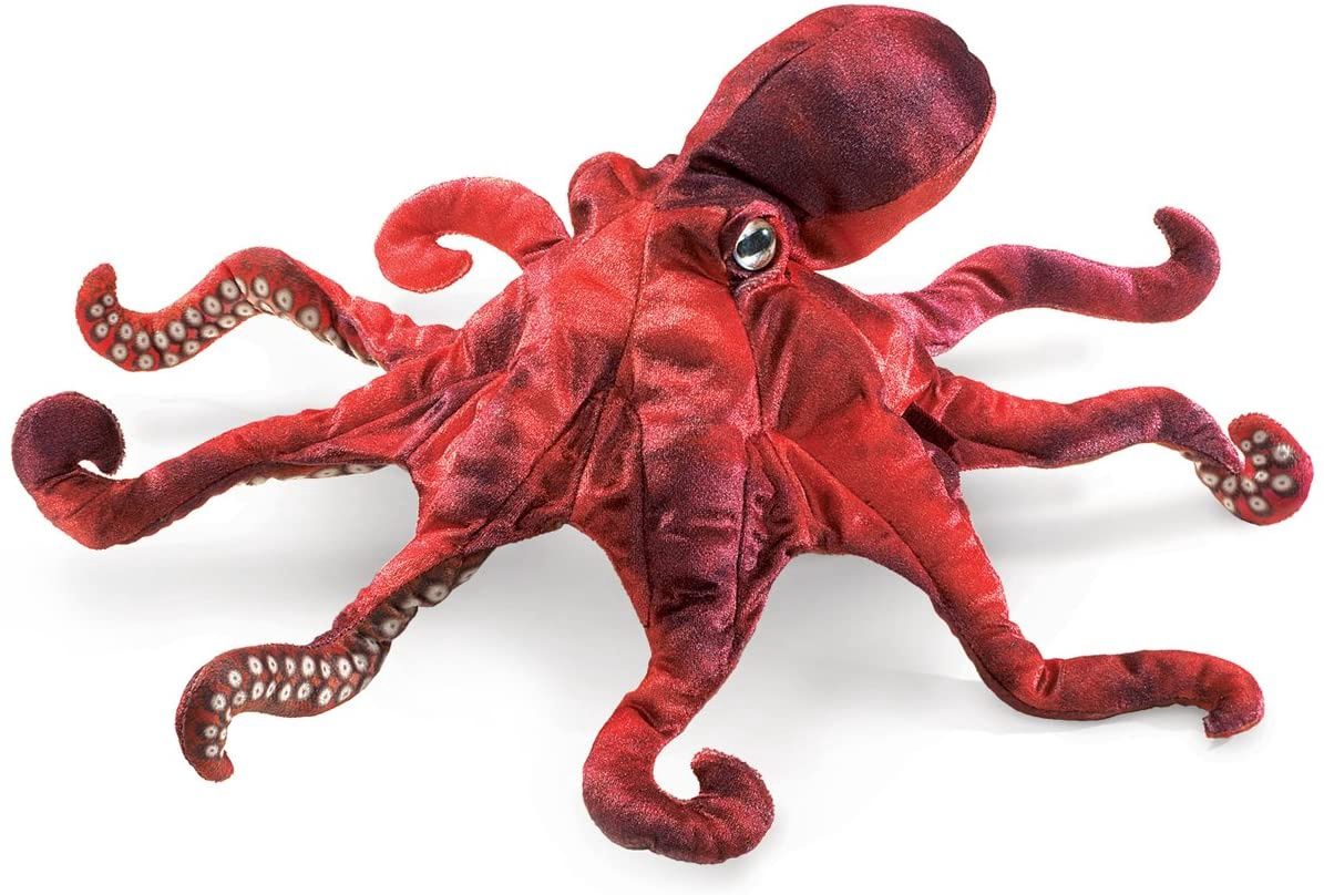 Red Octopus Puppet/2974