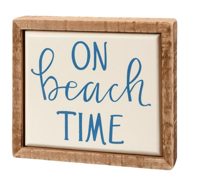 Beach Time Box Sign/113427/8