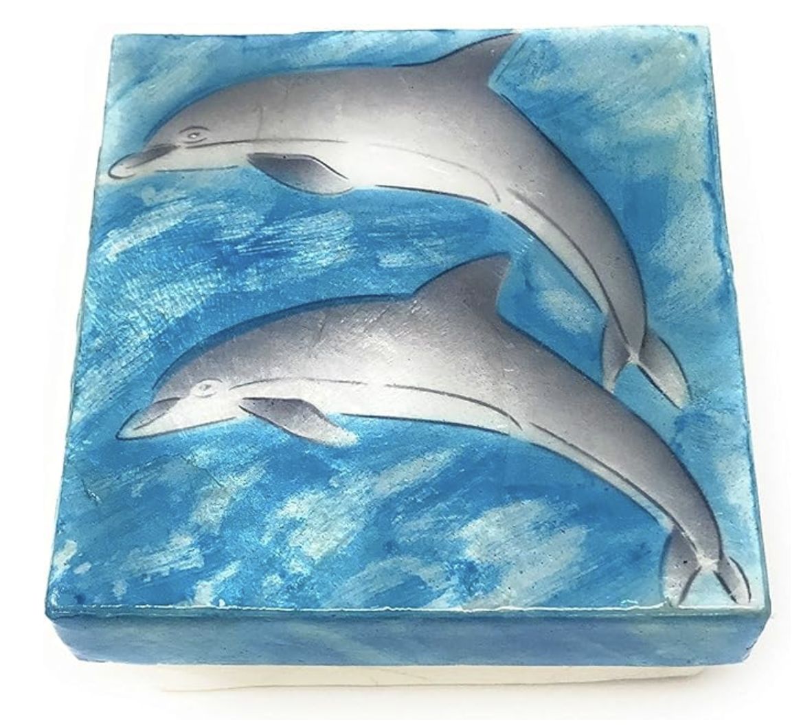 Trinket Box 3X3 Dolphin/1580/2
