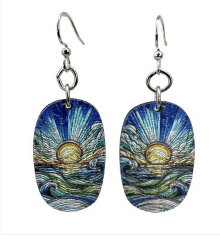 Mosaic Ocean Earrings Dangle/219