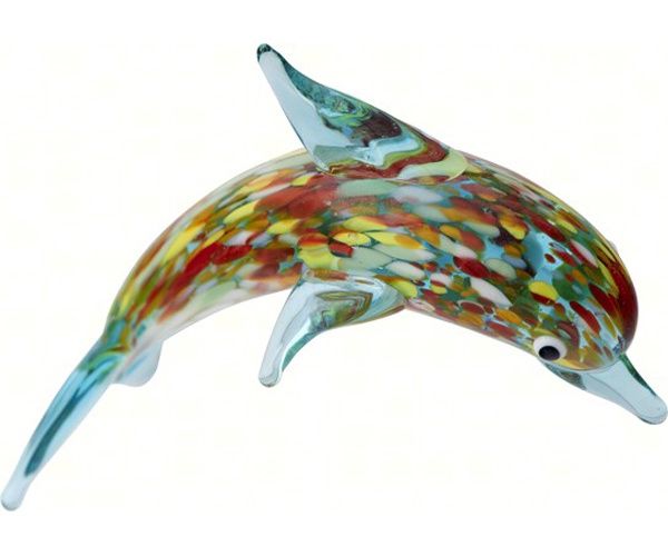 Milano Glass Venetian Dolphin 2 3/4"/MA-082/4