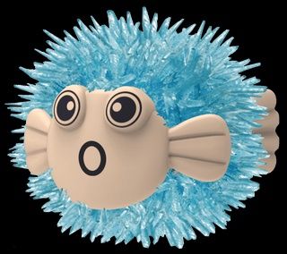 Grow Crystal Puffer Fish Red/MA2002/6