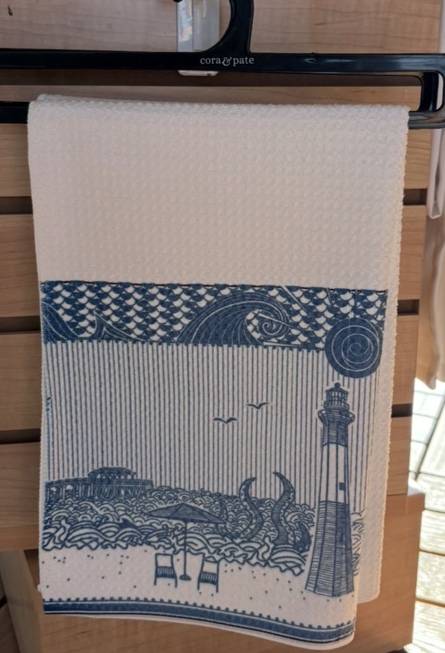 Tea Towel Beach Scene