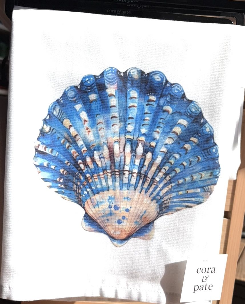 Sea Shell Tea Towel/25FSTSS1/4