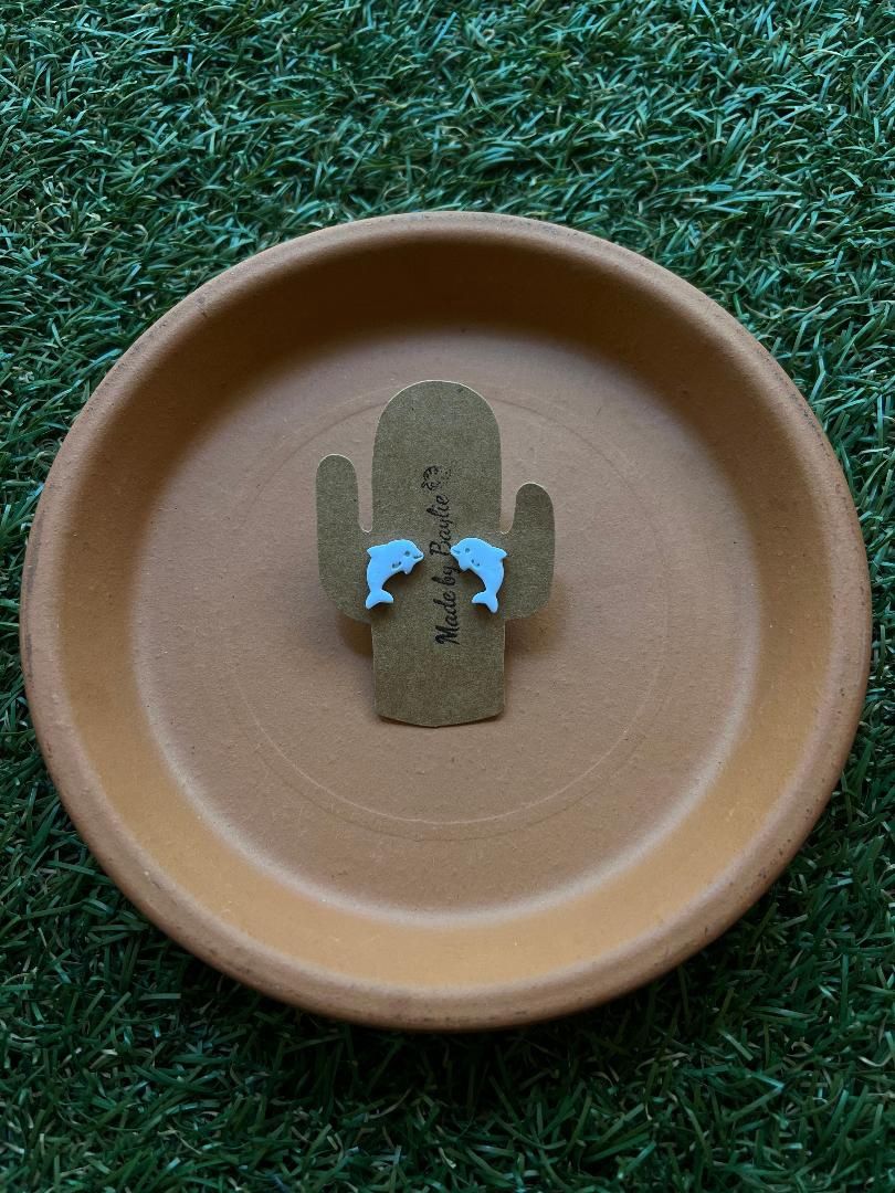 Dolphin Clay Earrings