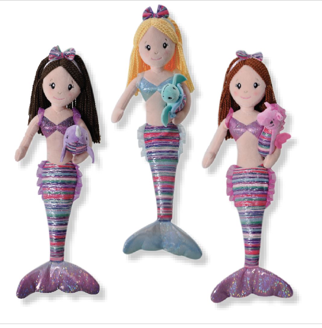 Boho Mermaid 17" w/Sealife/3185X3/12