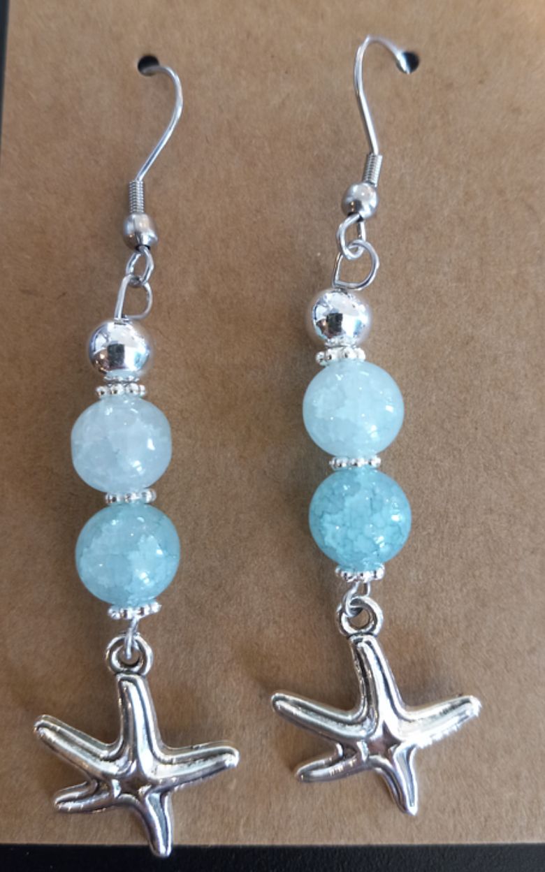 Starfish Ear Rings Asst. Colors
